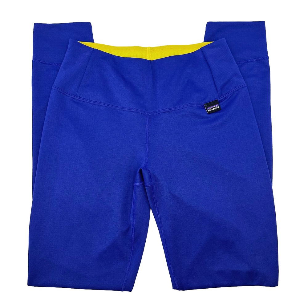 PATAGONIA Women's Midweight Capilene Baselayer Polartec Leggings • XXS •‎ blue
